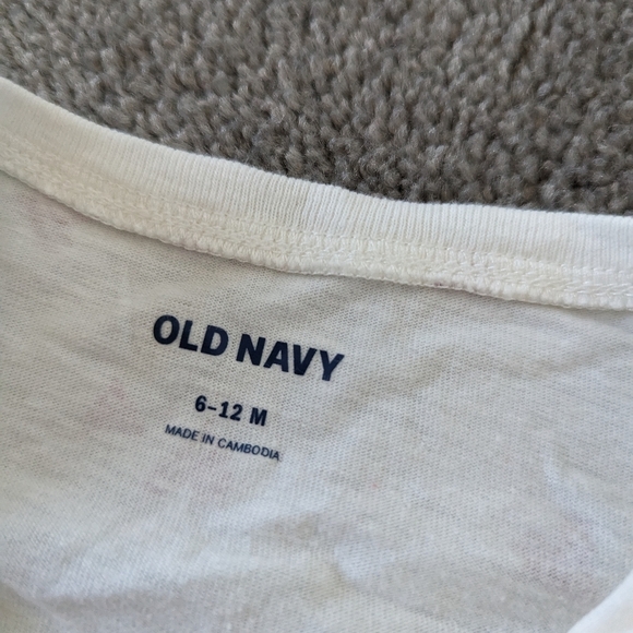 Old Navy Baby Girl's Casual Dress Size 6-12 Months Heart Print Lightweight - Picture 3 of 4